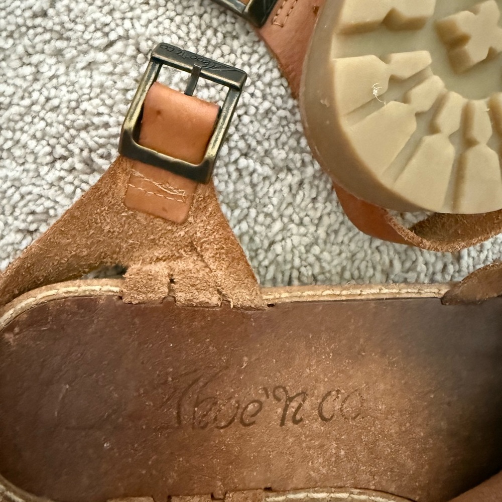 Brown Woven Leather Sandals - Picture 3 of 4